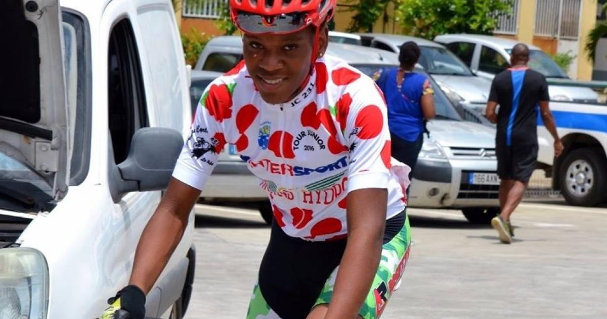 Portrait du jeune Edwin Nubul champion de Martinique cyclisme sur route espoir et senior