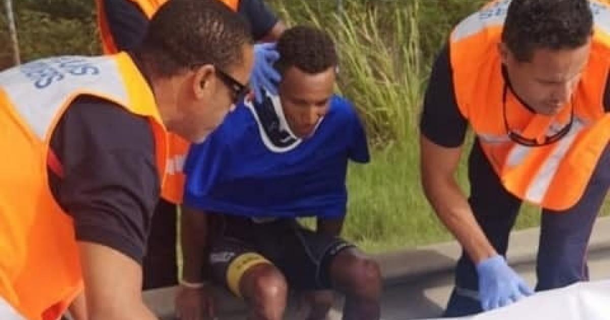 Boris Carène conduit au CHU après une violente chute