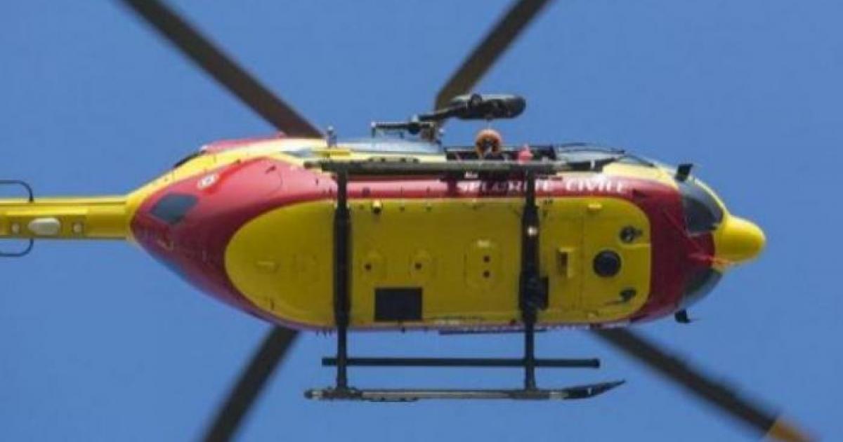 L'hélicoptère de la sécurité civile "Dragon 25" affecté en Martinique durant tout le mois de juillet
