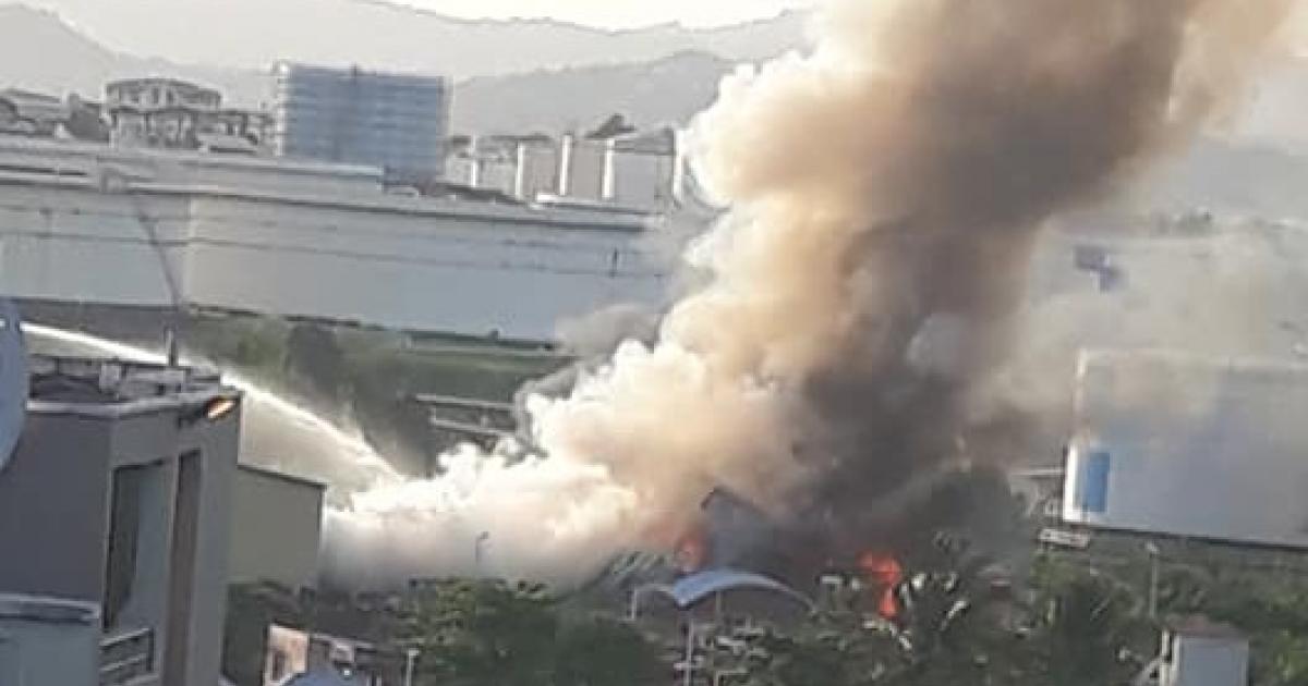 Incendie dans un bâtiment de tri des déchets de la Jambette