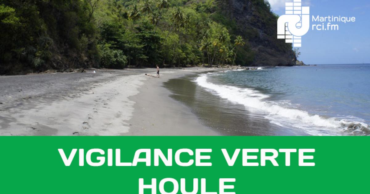 Mer dangereuse à la côte : la Martinique de retour au vert