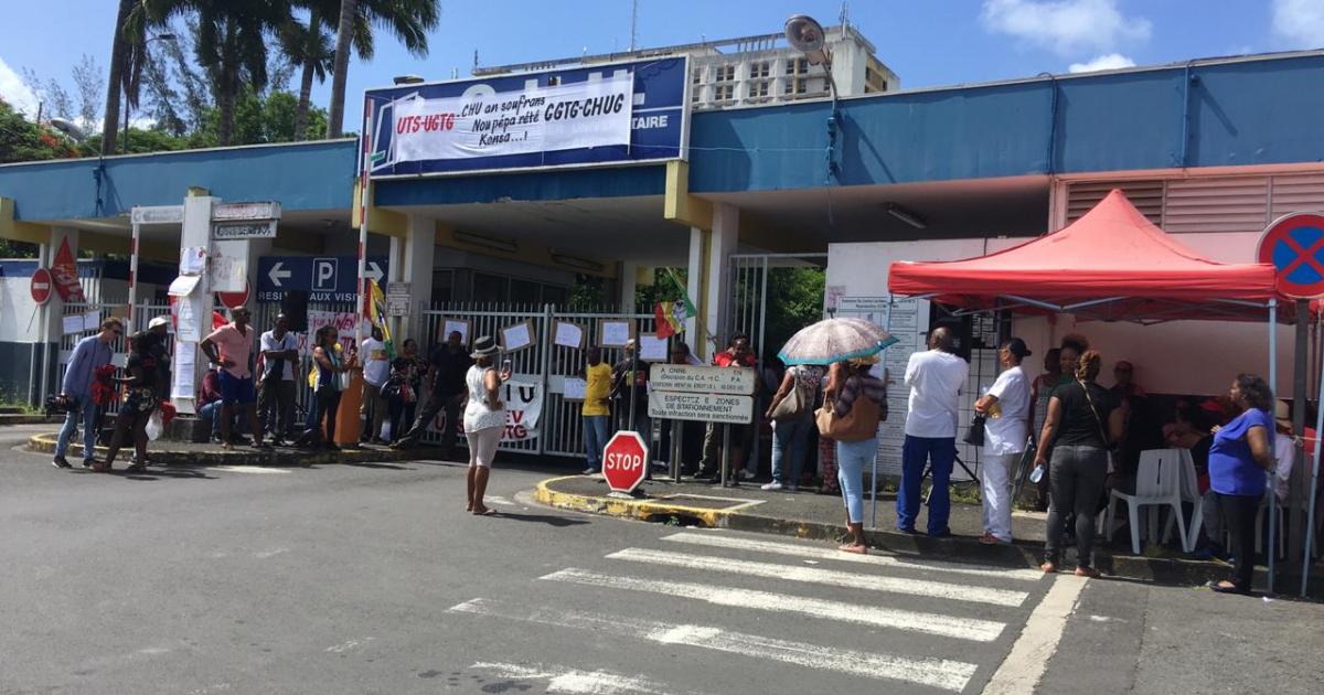 La CGTM Santé soutient la mobilisation des hospitaliers du CHU Pointe-à-Pitre-Abymes en Guadeloupe