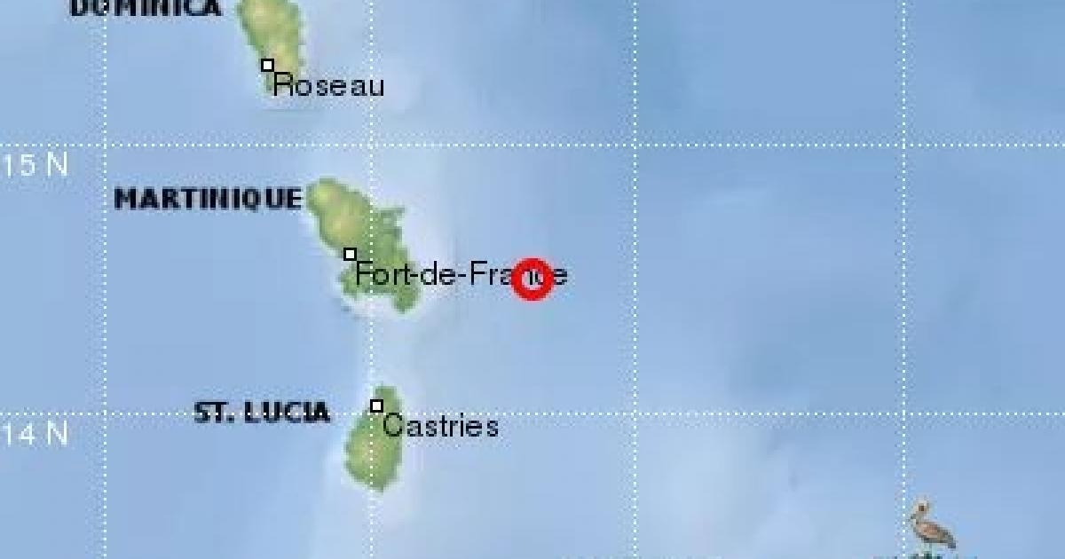 Séisme au large de la Martinique