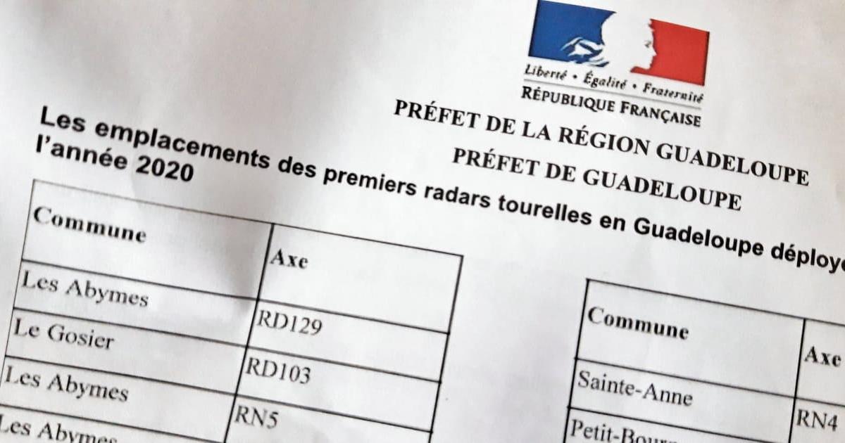     





Radar tourelle : après Gosier, Capesterre Belle Eau




