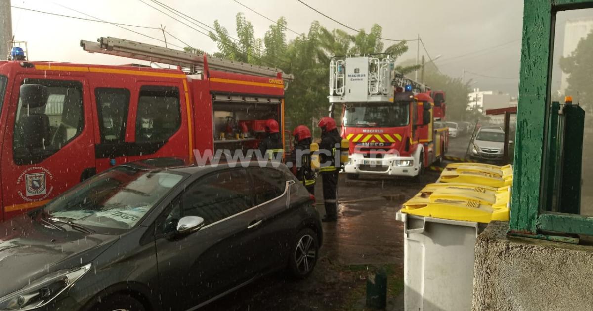 Début d'incendie dans un des anciens locaux de Martinique La 1ère à Clairière