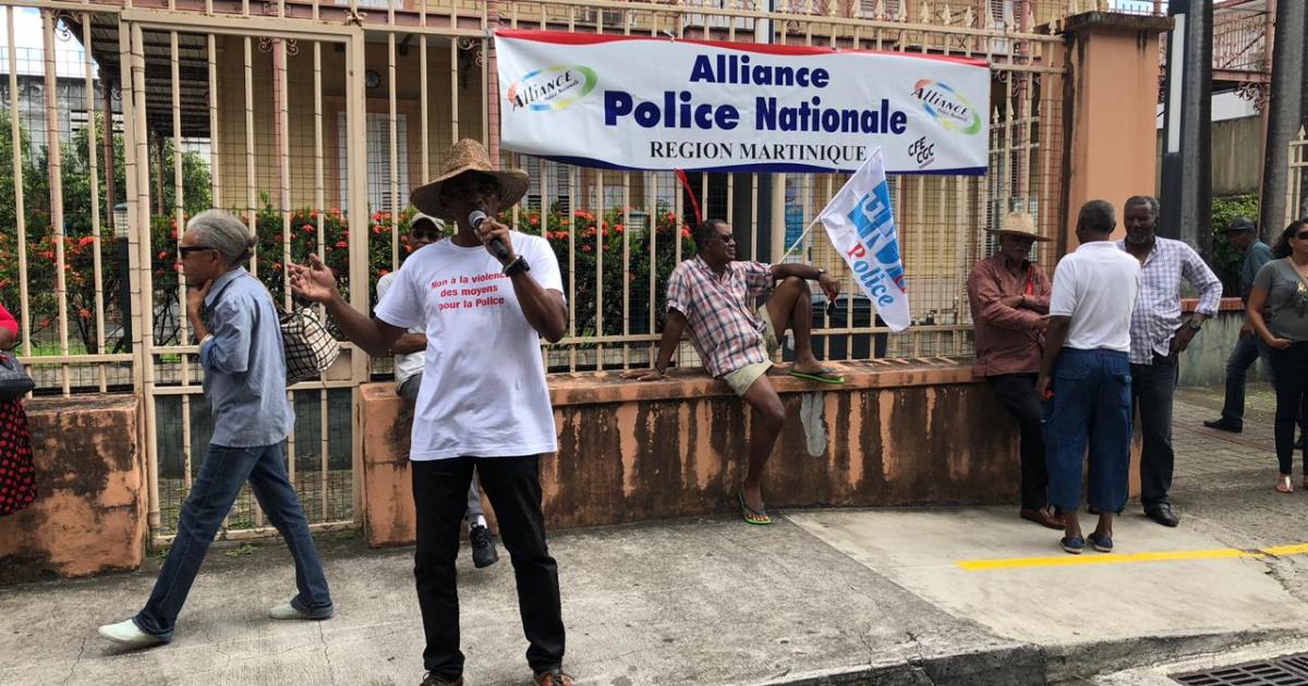 Mobilisation des policiers de Martinique