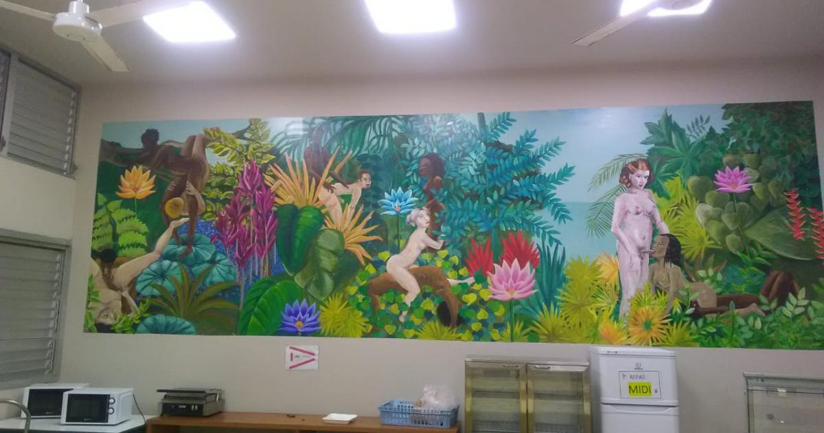 Une fresque érotique installée à l'internat du CHU qui divise