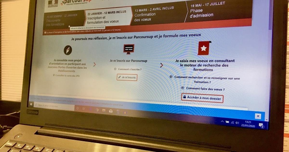 La plateforme Parcoursup est ouverte pour l'orientation 2020