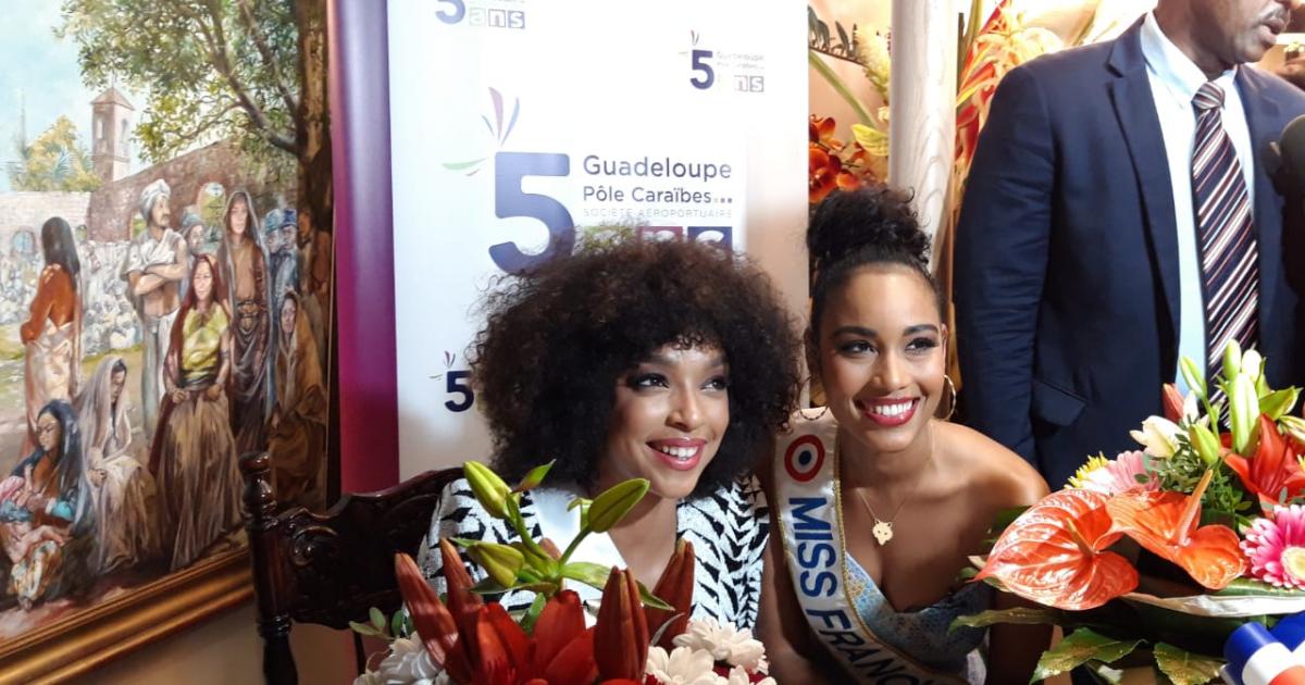 La Guadeloupe célèbre l'arrivée de Clémence Botino et Ophély Mézino