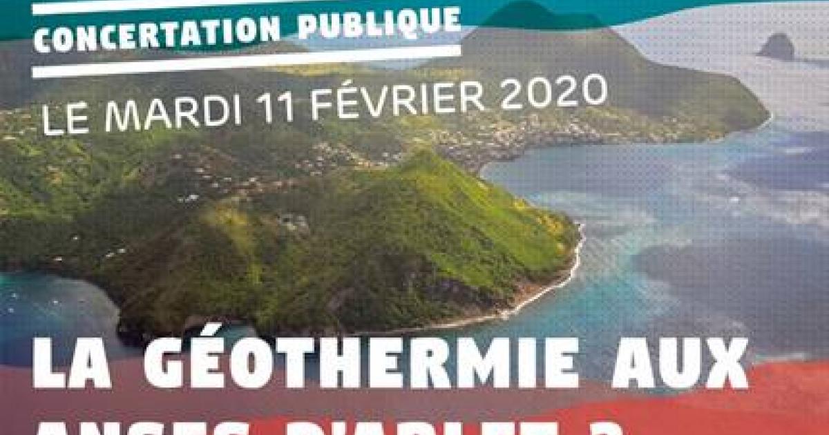 Un projet de géothermie aux Anses-d'Arlet. Une concertation publique lancée