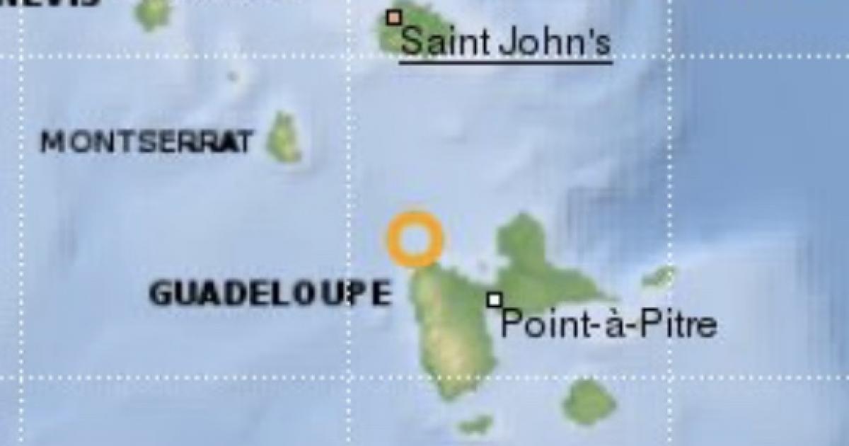 Un séisme de magnitude 4.1 au large de la Guadeloupe