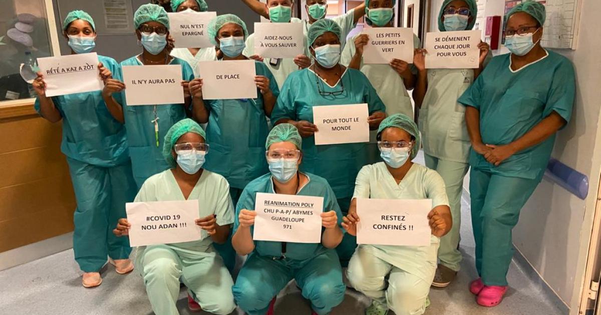 La mobilisation du personnel soignant du CHU à travers une photo