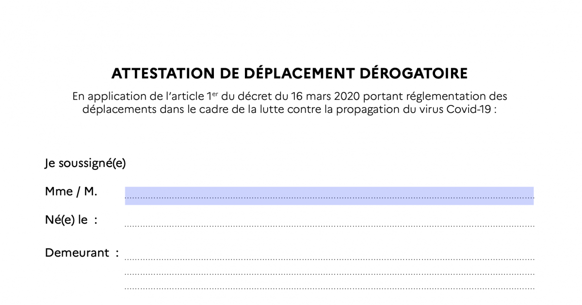 Confinement : justifier vos déplacements