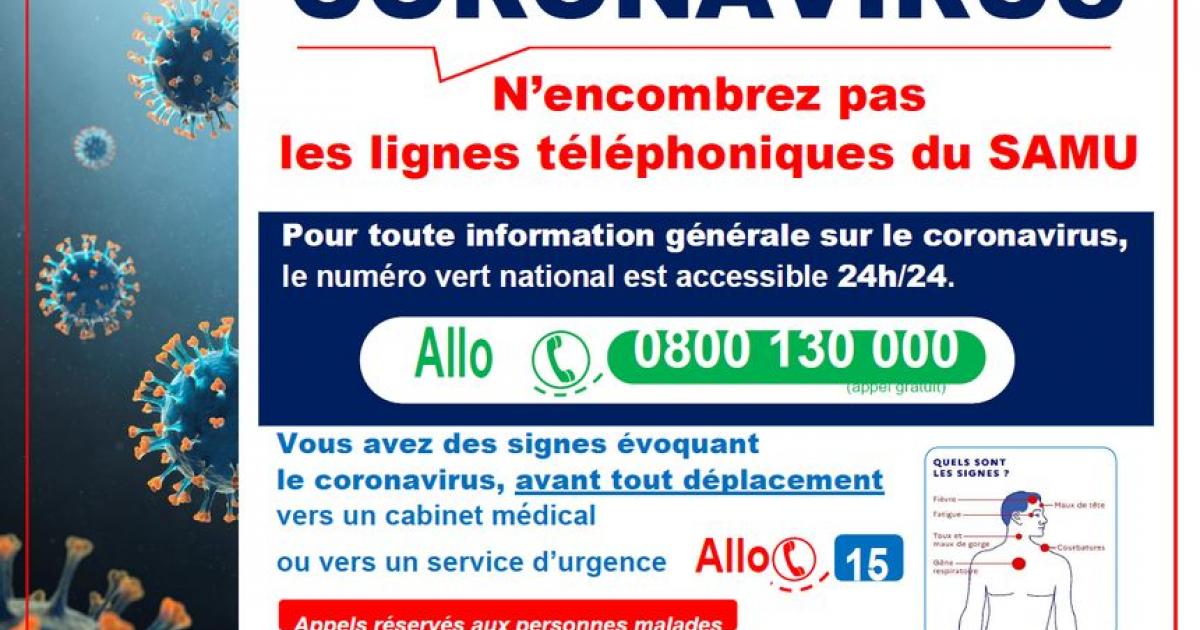 Coronavirus : un numéro vert pour poser toutes vos questions