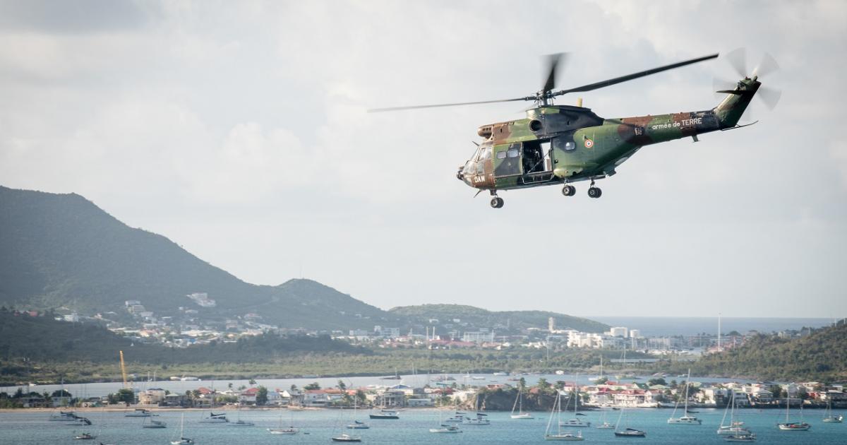 COVID-19 : évacuation médicale de la Guadeloupe vers la Martinique par un hélicoptère du Dixmude