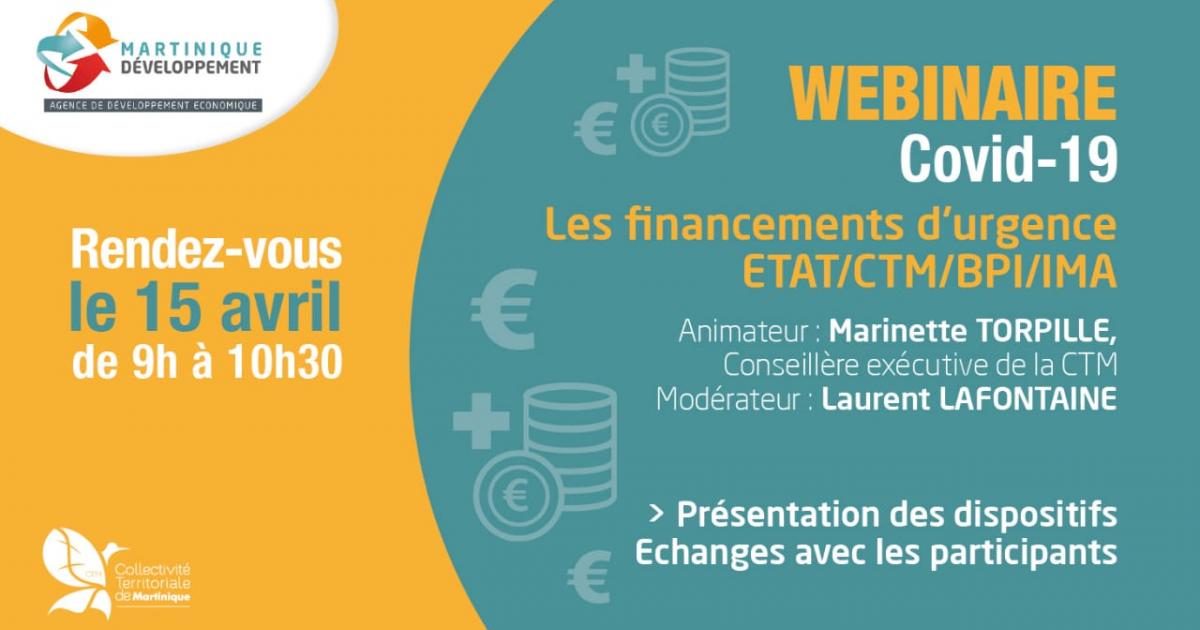 Martinique Développement invite les chefs d'entreprise à un webinaire sur les aides disponibles