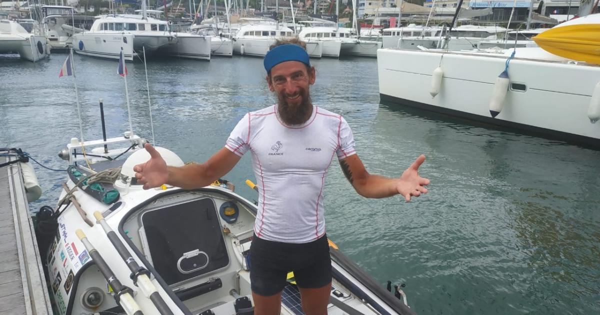 Stéphane Brogniart est arrivé au Marin après 72 jours en mer