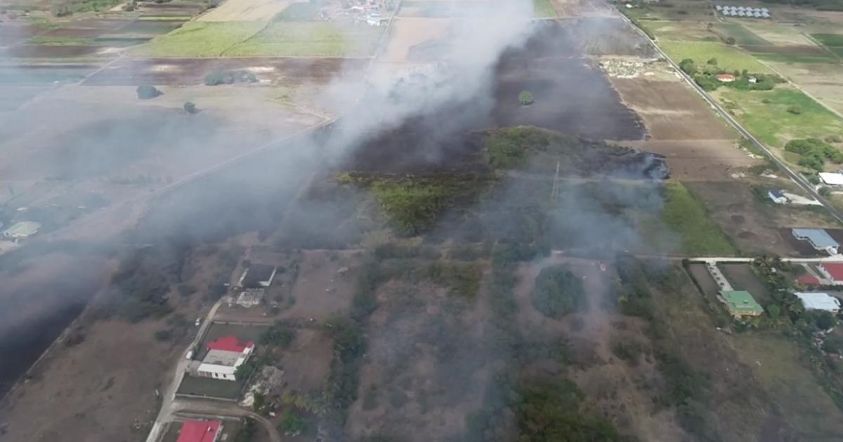 Encore un important feu de canne à Saint-François