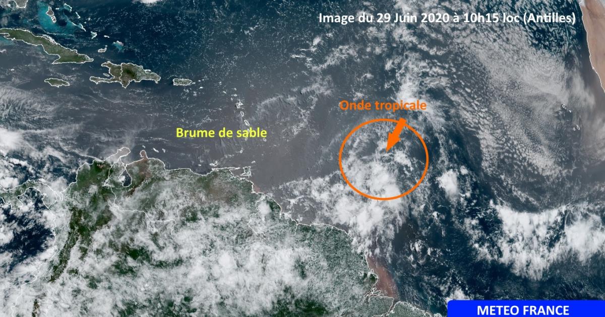 Une onde tropicale en approche : de la pluie prévue ce mardi soir