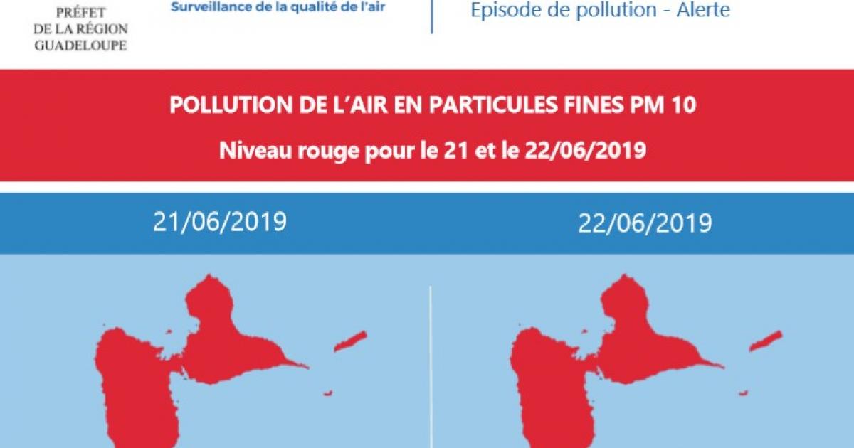 Niveau d'alerte ROUGE pour la pollution de l'air dimanche et lundi