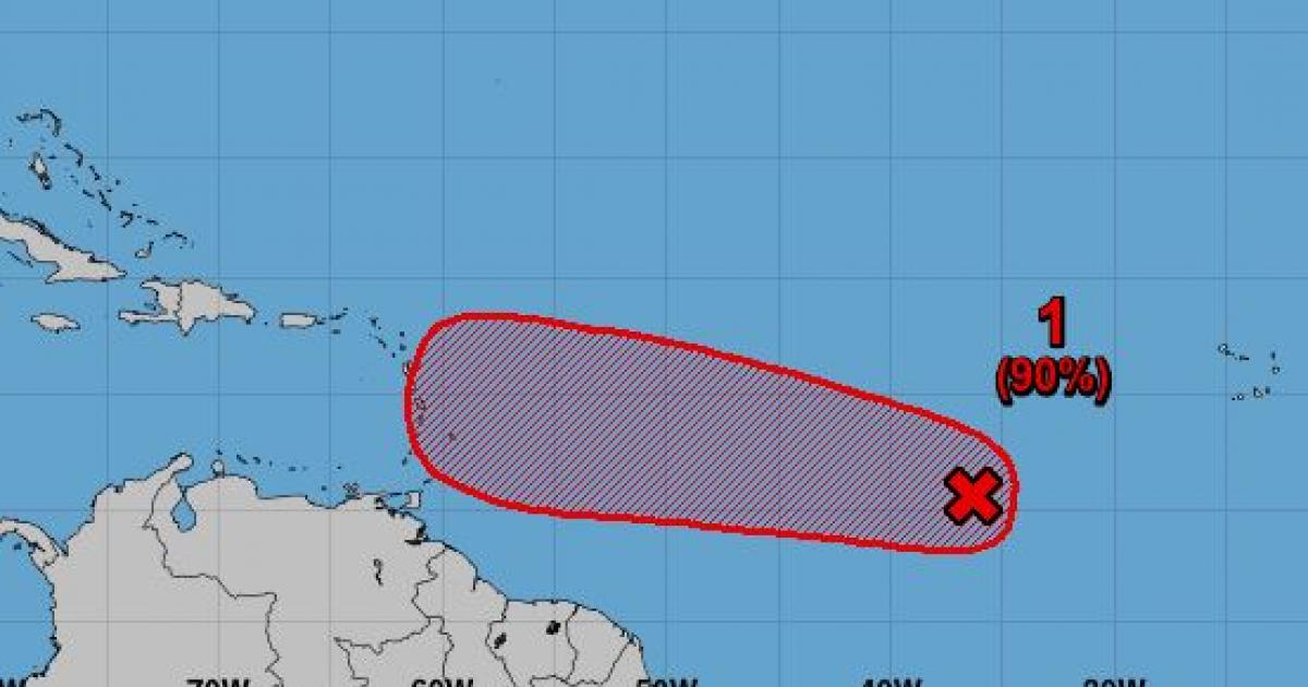     





L'onde tropicale numéro 21 a un fort potentiel pour devenir un cyclone. Elle devrait concerner les Petites Antilles





