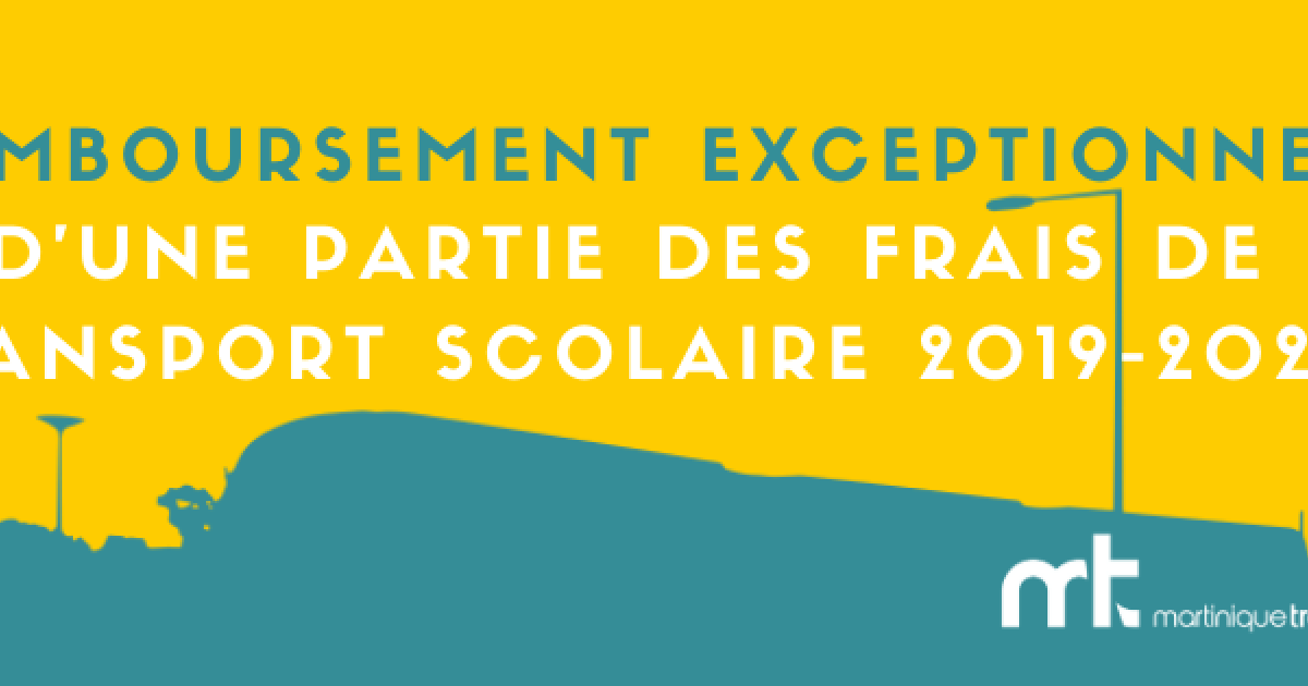 Remboursement partiel des frais de transport scolaire 2019-2020