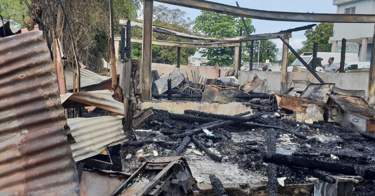 Le local annexe de la FOL ravagé par les flammes