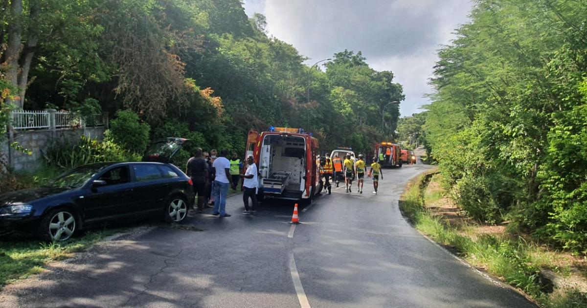 Un groupe de cyclistes de la JCA fauché par un véhicule