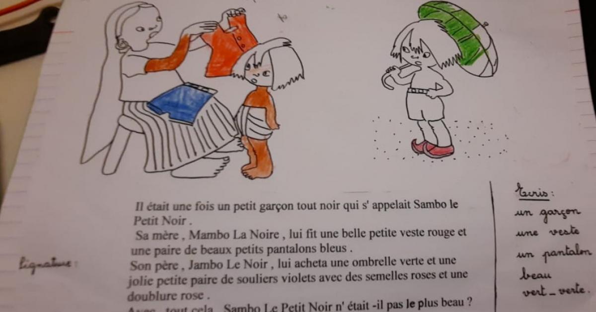 "Sambo le petit noir", un livre rempli de stéréotypes racistes est étudié dans une école de Martinique