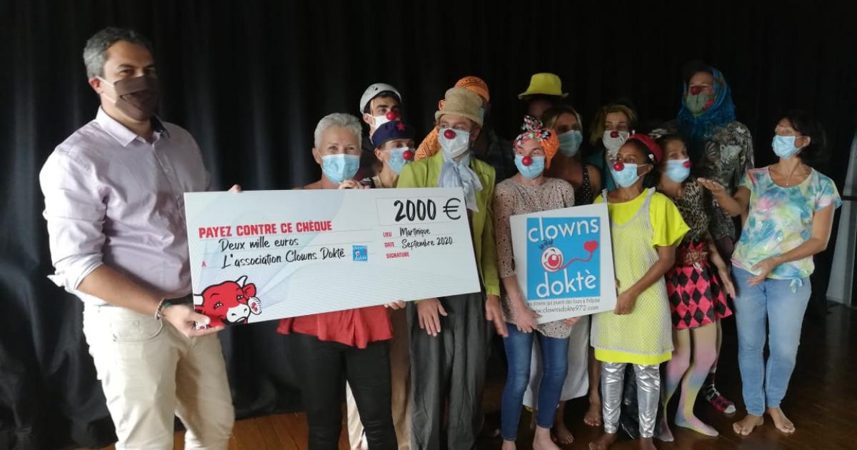 2 000 euros pour l’association Clown Doktè