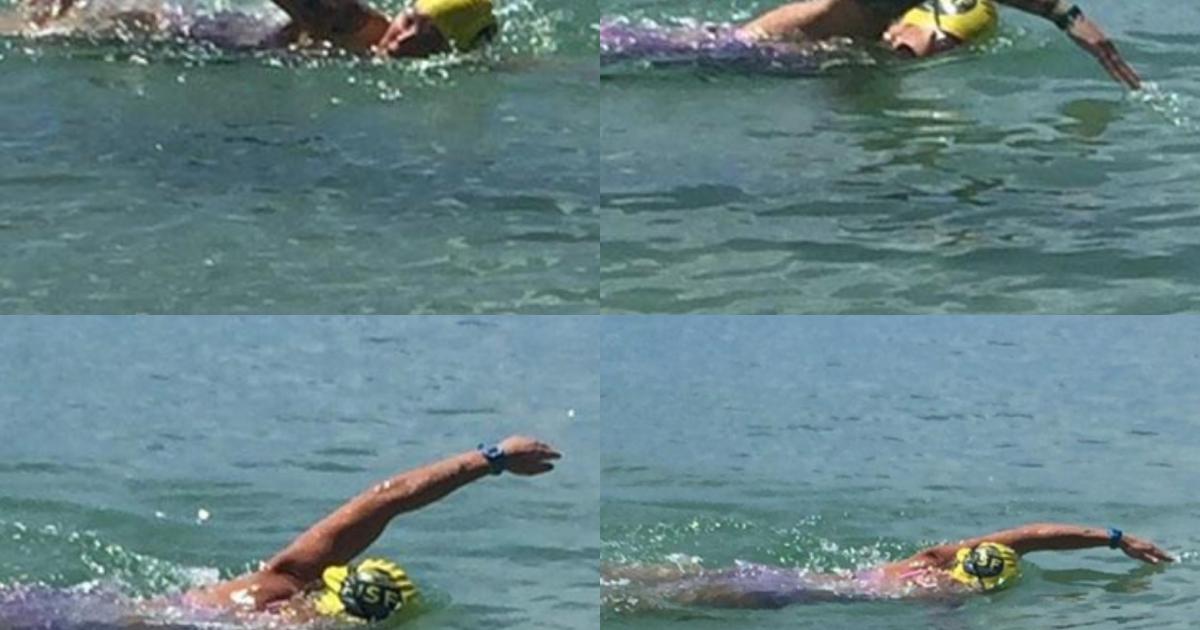 La nageuse américaine Katie Blair se prépare pour la traversée aller retour Sainte Lucie - Martinique