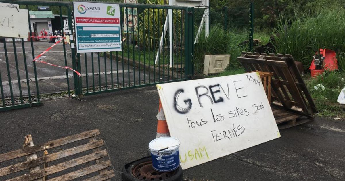 Mouvement de grève dans les déchetteries de la Martinique