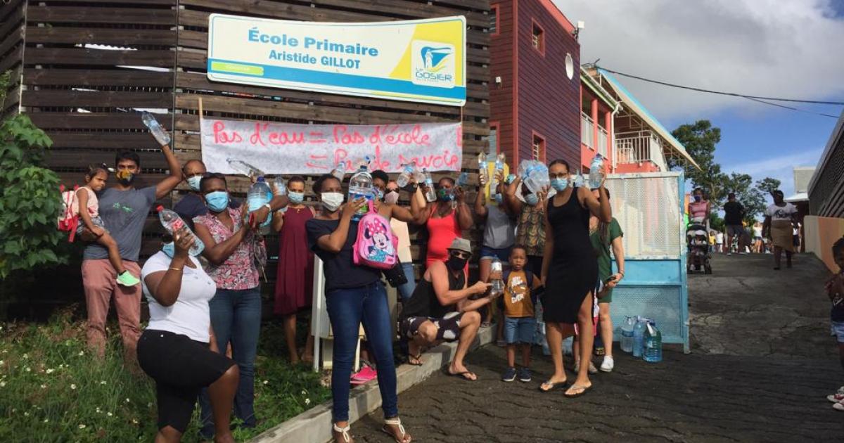 Coupures d'eau : mobilisation des parents d'élèves au Gosier