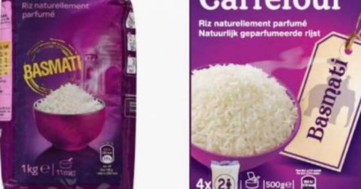 Carrefour rappelle des lots de riz basmati pouvant contenir des toxines
