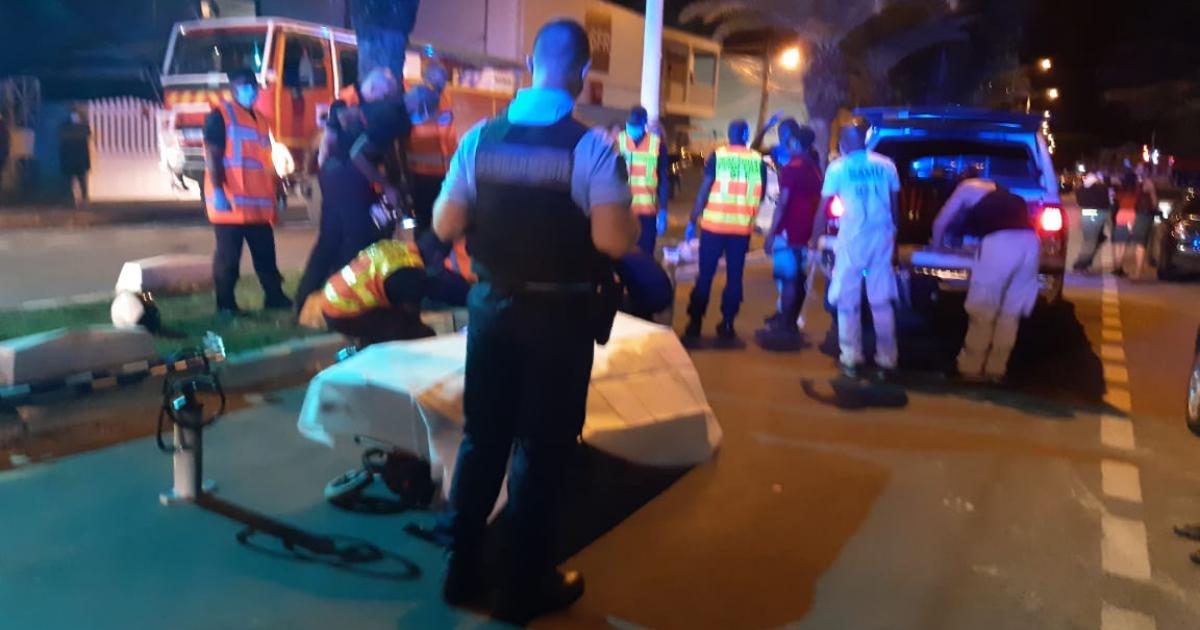 Accident à Sainte-Anne : l'automobiliste retrouvé et interpellé