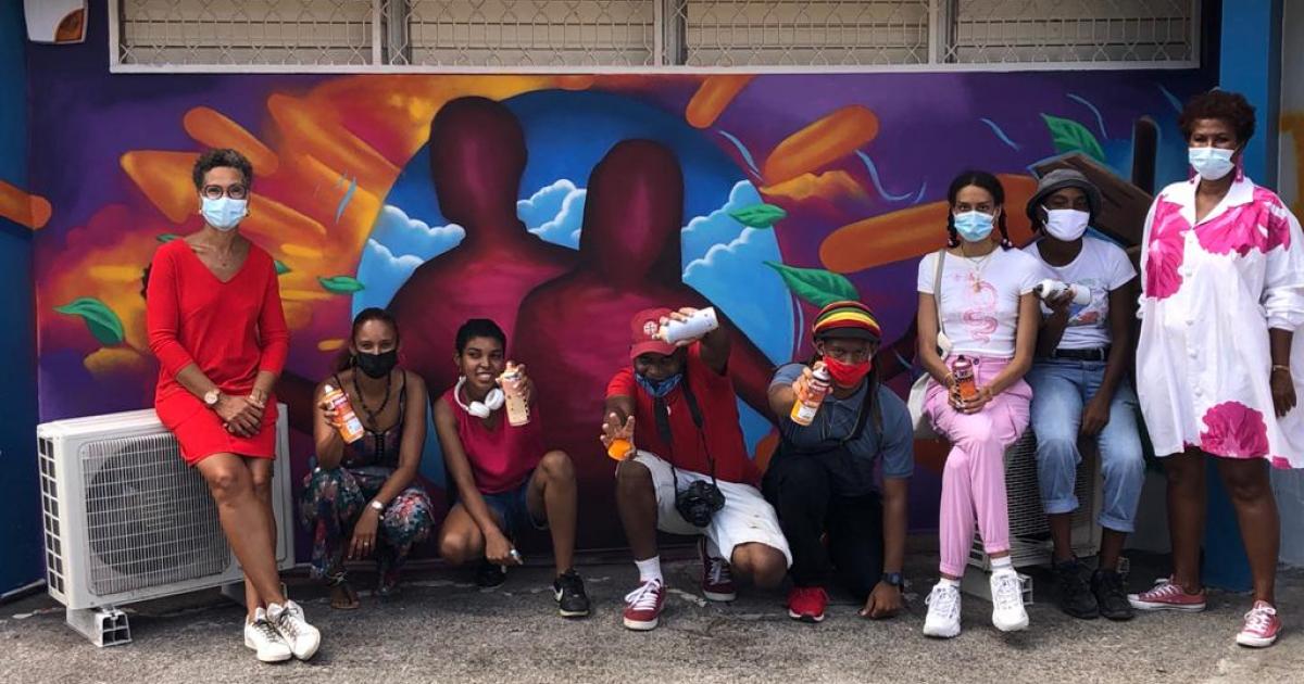 Une fresque pour sensibiliser les moins de 25 ans aux dangers du Covid-19