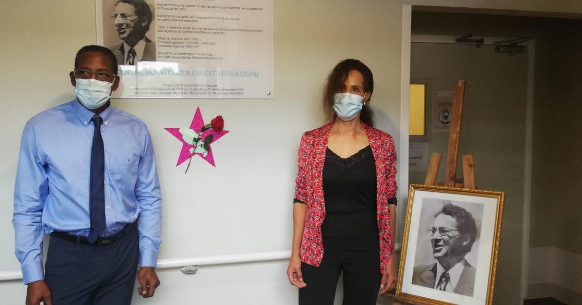 Hommage à Ernest Wan Ajouhu à l'hôpital du François