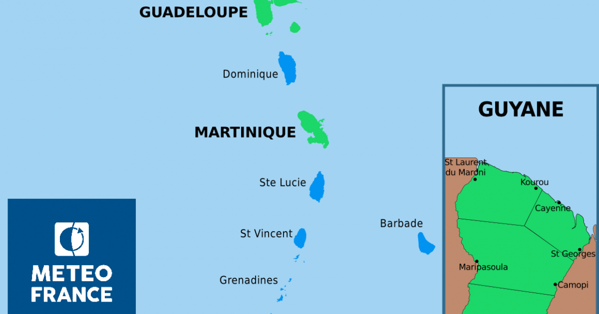 Météo : retour au vert , après un épisode pluvieux soutenu dans le Nord Caraïbe