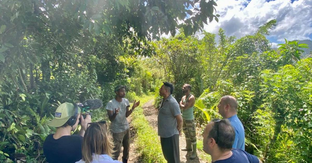 Joey Starr et deux chefs basques en visite en Martinique pour un mix culinaire
