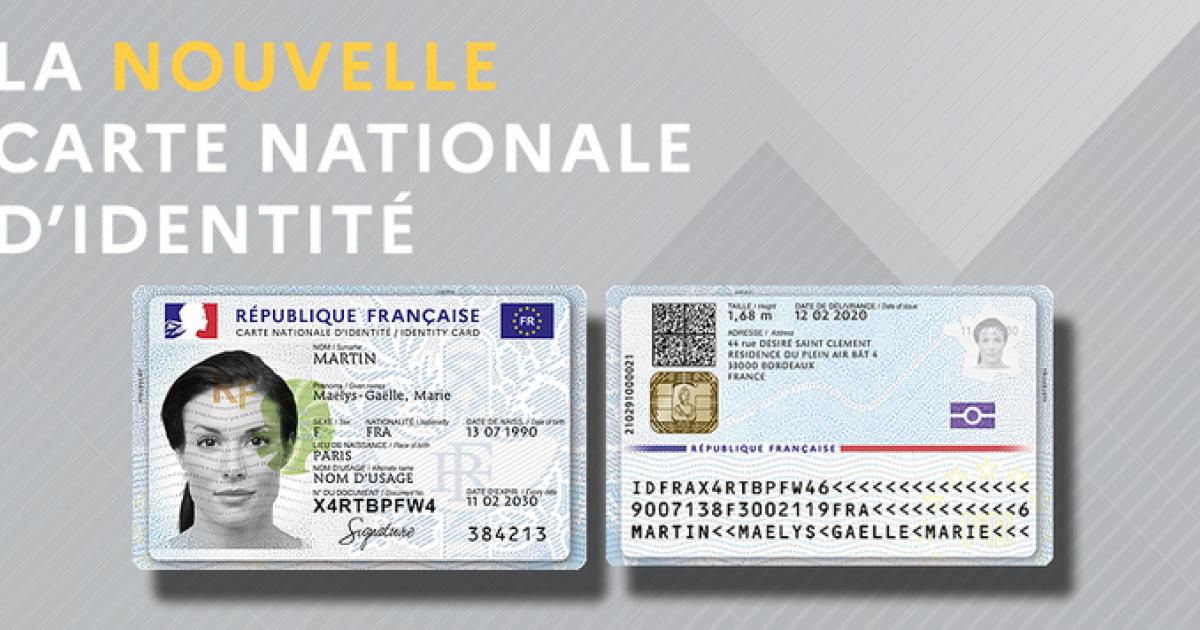 La nouvelle carte nationale d'identité disponible en août 2021
