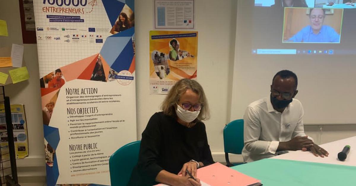 L'académie de Guadeloupe et 100 000 entrepreneurs renouvellent leur partenariat