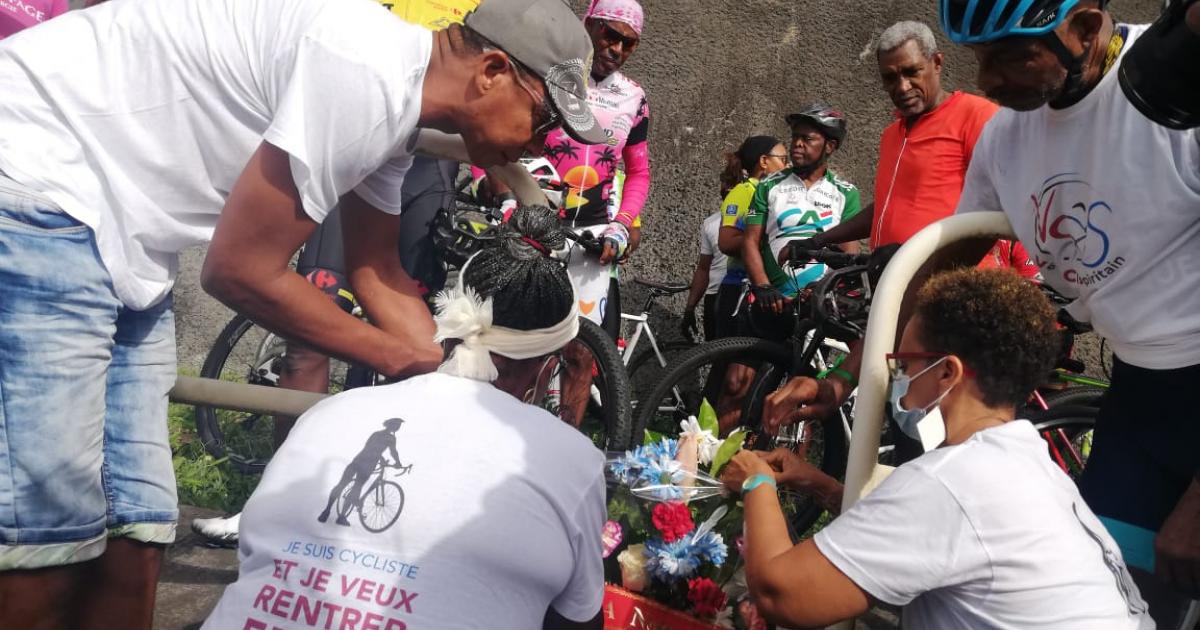 Hommage à Gérard Toto, cycliste mort sur la route