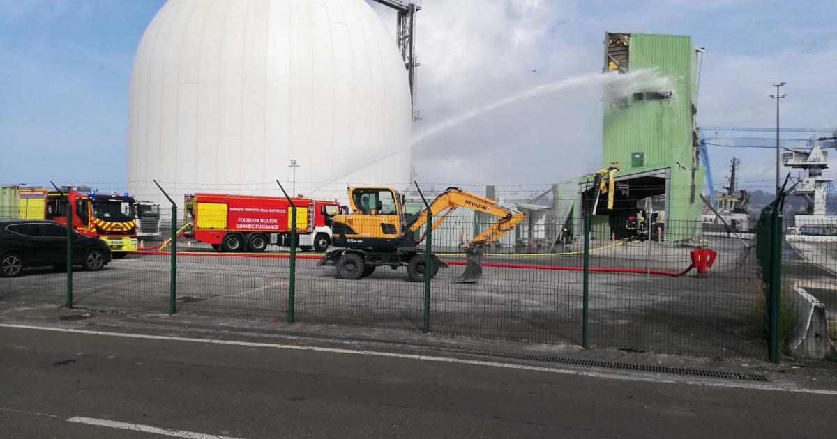 Explosion et incendie dans un bâtiment de l'hydrobase du port de Fort-de-France
