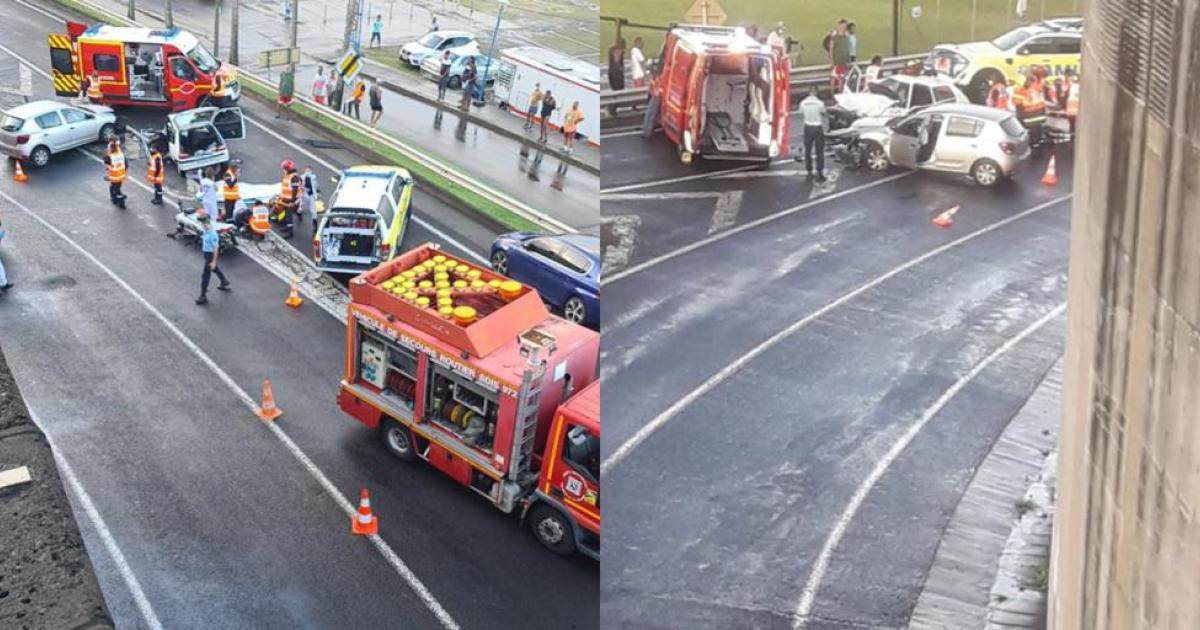 Choc frontal spectaculaire sur la RN5 à Sainte-Luce
