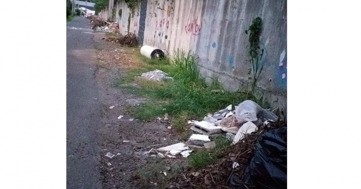 La ville de Schoelcher nettoie les abords de la déchèterie de Case Navire