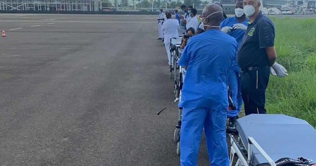     





Crise sanitaire en Martinique : les évacuations sanitaires vers l'hexagone s'intensifient




