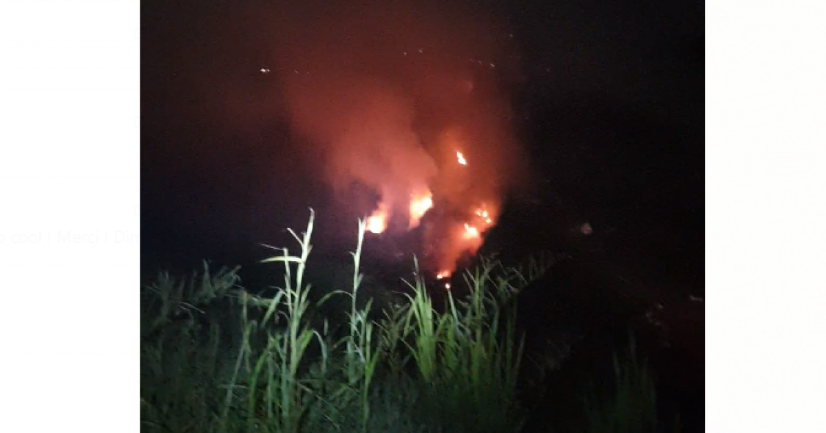     





L'incendie a repris à la décharge d'Anse Céron 




