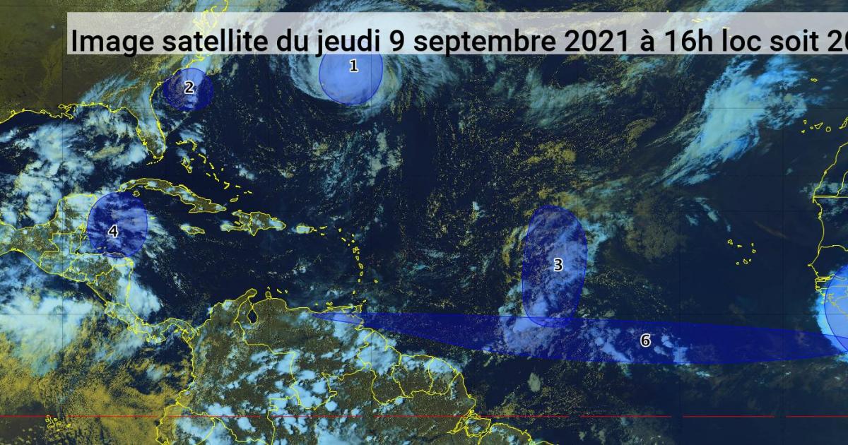 L'ouragan Larry est déjà loin, deux autres zones sont sous surveillance (bulletin du 09/09/21)