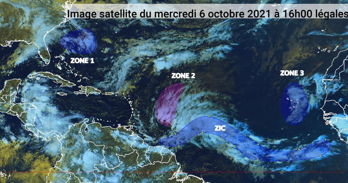 Deux ondes tropicales devraient concerner l'arc antillais (bulletin du 6/10/21)