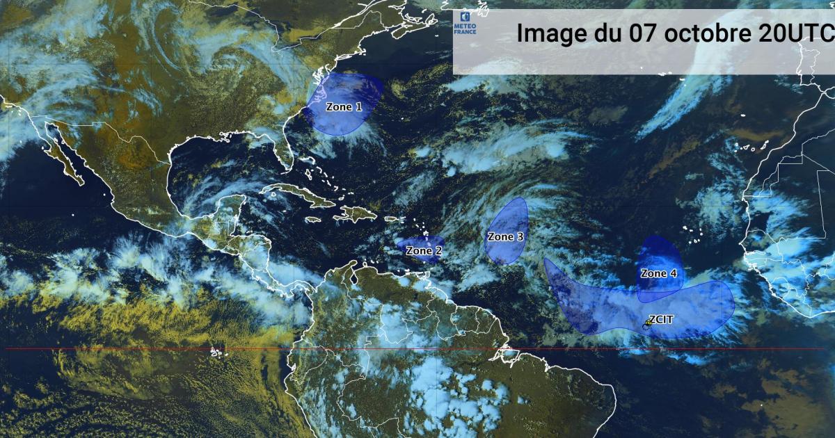 Une onde tropicale traverse les Petites Antilles (bulletin du 07/10/21)